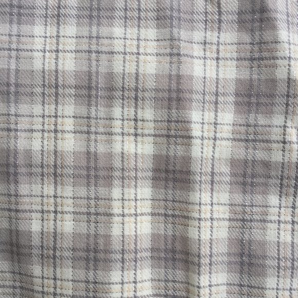 Silver and Gray Plaid Lounge Pants - Picture 3 of 9